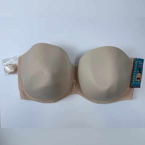 NWT Vanity Fair Beauty Back Underwire Smoothing Strapless Bra Beige
Size 42DDD - Picture 3 of 8